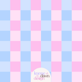 Cotton Candy Checkered Seamless Pattern