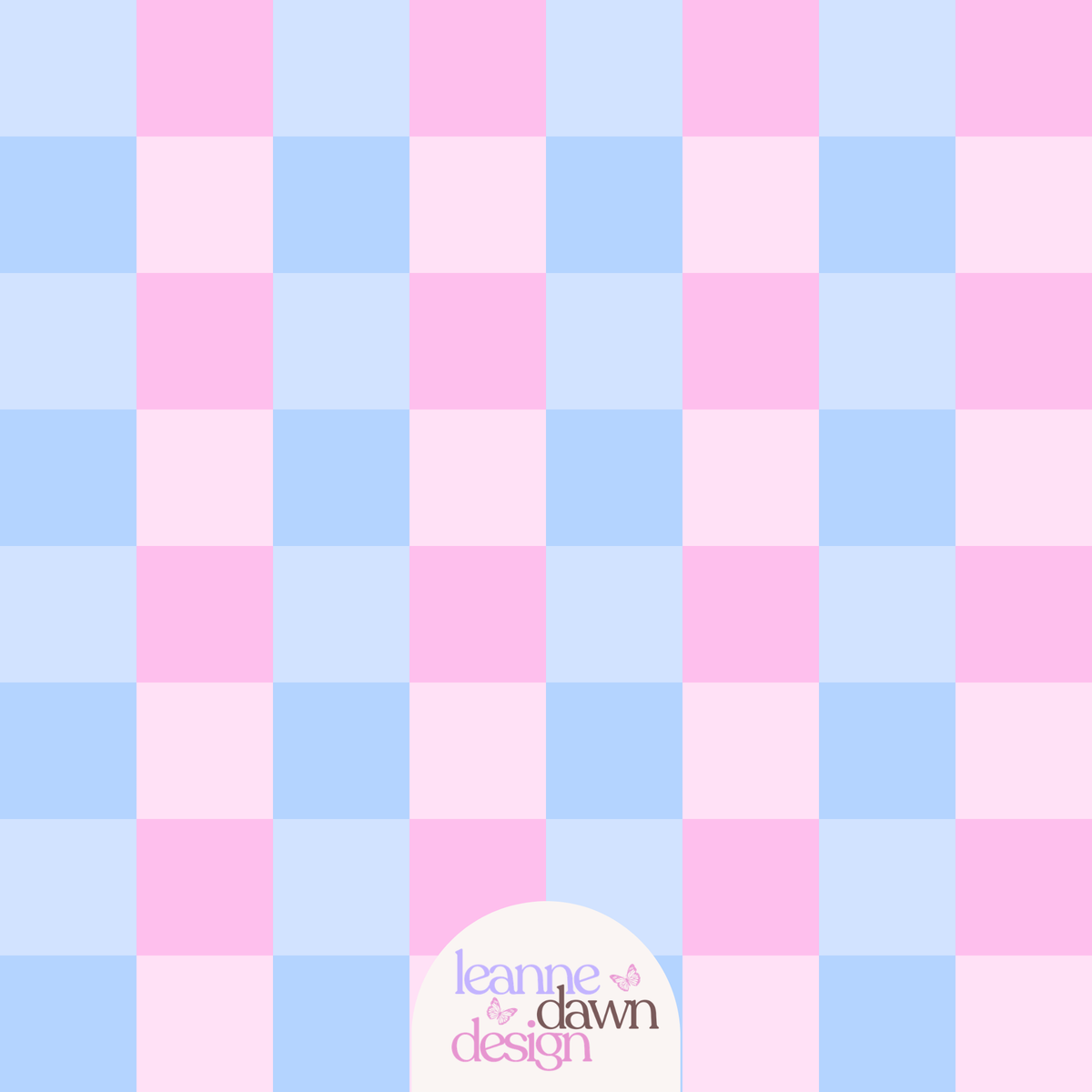 Cotton Candy Checkered Seamless Pattern