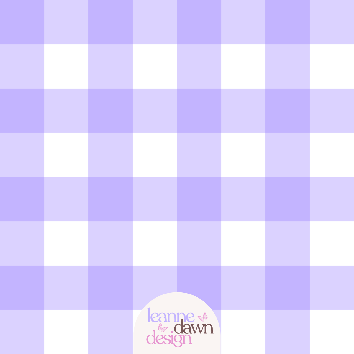 Lavender Dreams Checkered Seamless Pattern