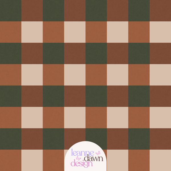 Autumn Harvest Plaid Seamless Pattern