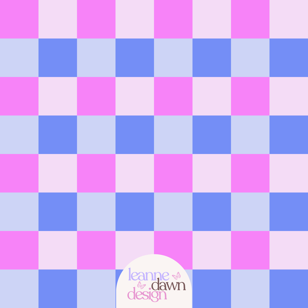 Preppy Checkerboard, Cute Girly Pattern