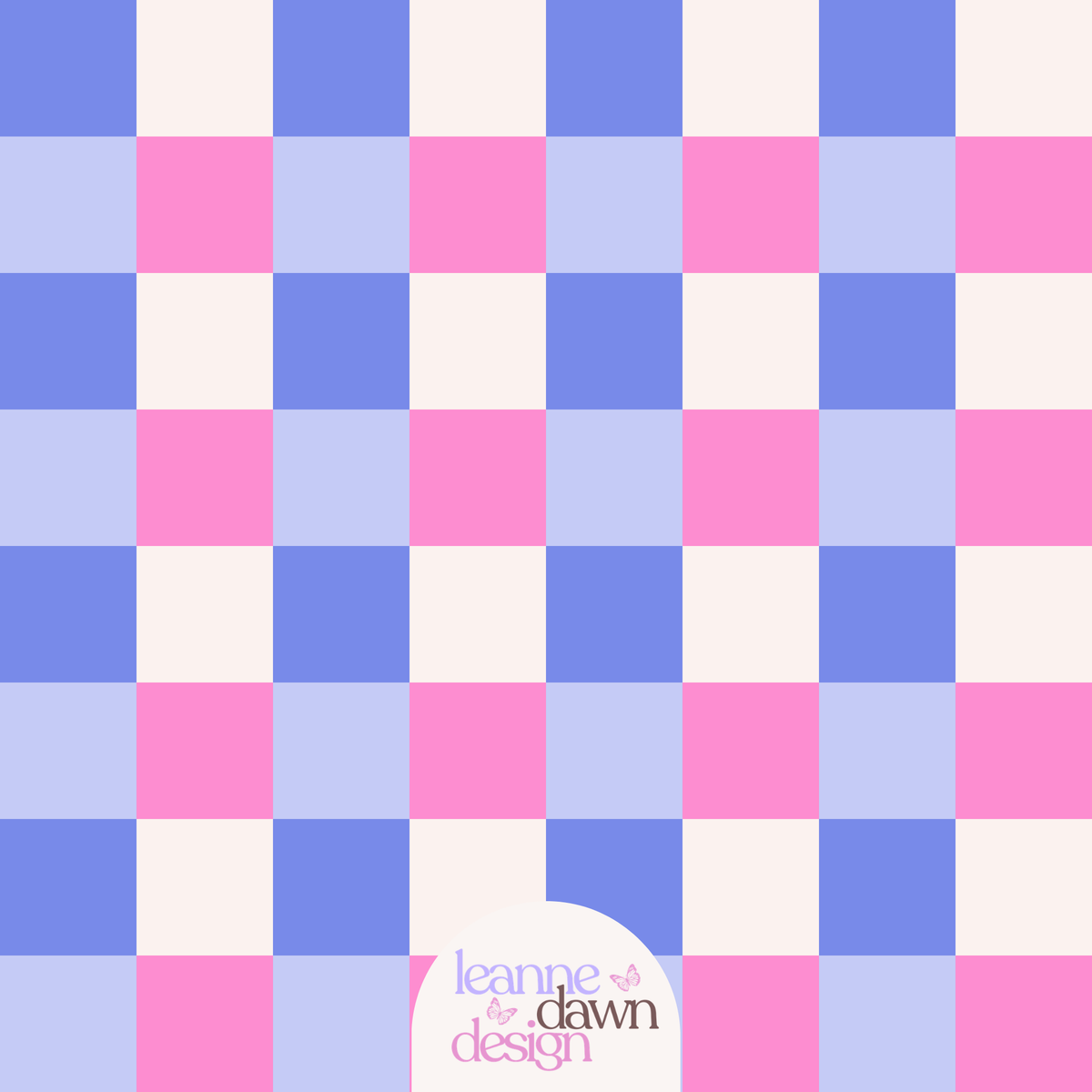 Sweet Pop Checkered Seamless Pattern