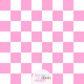 Bubblegum Pink Checkered Seamless Pattern